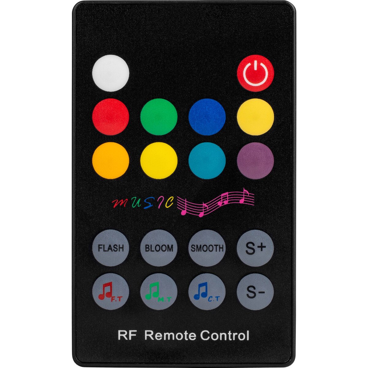 RGB LED 1224 VDC 12A Music Activated Control Unit with 18Key RF Remote